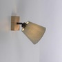 Bodová - LD 11581-79 GREEN MICH LED nástěnné svítidlo přírodní dřevo 1 ramenné látkové stínidlo nastavitelné a otočné - LEUCHTEN DIREKT / JUST LIGHT - foto 8