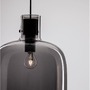 Koule - NV 9236500 Závěsné svítidlo CINZIA kouřové sklo černý kabel černá kovová základna E27 1x12W 230V IP20 bez žárovky - NOVA LUCE - foto 8