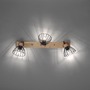 Bodová - LD 11418-18 LAMI LED stropní svítidlo 3 ramenné, dřevo, černé kovové stínítko, otočné - LEUCHTEN DIREKT / JUST LIGHT - foto 8