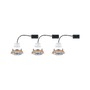 Kruhová - P 92239 LED vestavné svítidlo Lanati 3ks sada kruhové 84mm 30° Coin 3x6W 230V 2700K dub/hliník broušený - PAULMANN - foto 8