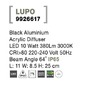 Nástěnná - NV 9926617 Venkovní nástěnné svítidlo LUPO černý hliník akrylový difuzor LED 10W 3000K 220-240V 64st. IP65 - NOVA LUCE - foto 8