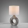 Stolní lampy dekorační - LD 14193-15 CARARA stolní lampa šedá mramorový vzhled bílé látkové stínidlo s vypínačem - JUST LIGHT - foto 8