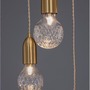 Vícečetná - NV 9536414 Závěsné svítidlo VEDA mosazný kov a čiré sklo G9 5x6W 230V IP20 bez žárovky - NOVA LUCE - foto 8