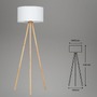 Stojací lampy - BRILO 1379016 Textilní stojací svítidlo pr. 45,5 cm 1x E27 60W bílé (starý kód: BRILO 1379-016) - BRILO - foto 8