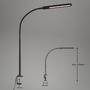 Stolní lampy pracovní - BRILO 2389-015 LED CCT dotykový vypínač svítidlo se svorkou 110 cm 8W 600lm černá - BRILO - foto 8