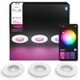 Koupelnová - PH 8721103072900 Hue Xamento podhledové LED svítidlo 3x4,2W, 2000-6500K, RGB, IP44, bílá (3ks) - PHILIPS - foto 8