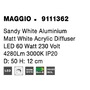 Kruhová - NV 9111362 Stropní svítidlo MAGGIO bílý hliník matný bílý akrylový difuzor LED 60W 230V 3000K IP20 - NOVA LUCE - foto 8
