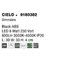 Dekorativní - NV 9180382 Hvězdné nebe CIELO černé LED 8W 230V 930Lm 3000K-4000K IP20 bez dálkového ovládání stmívatelné - NOVA LUCE - foto 8