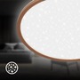 Kruhová - BRILO 7654014 Slim svítidlo LED panel pr.37,5 cm - 22W, 3000lm, hvězdné nebe, neutrální bílá, kávová - BRILO - foto 8