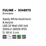 Kruhová - NV 9348072 Stropní svítidlo FULINE bílý hliník a akryl LED 32W 230V 3000K IP20 stmívatelné - NOVA LUCE - foto 8