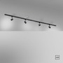 Bodová - LD 11716-18 TARIK LED lištové svítidlo ploché, spotové, černá, nastavitelné, nadčasový design 3000K - LEUCHTEN DIREKT / JUST LIGHT - foto 8