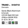 Dekorativní - NV 9104712 Stropní svítidlo TRUNO černý hliník a akryl LED 60W 230V 3000K IP20 stmívatelné - NOVA LUCE - foto 8
