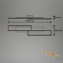 Hranatá - BRILO 3809014 Cornice LED stropní svítidlo, stmívatelné, 2 rámy, 4100lm, 38W, CCT ovladač, dálkový ovladač, černá - BRILO - foto 8