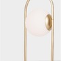 Stolní lampy dekorační - NV 9695225 Stolní lampa HOOK saténový zlatý kov a opálové bílé sklo LED 4.8W 230V 3000K IP20 - NOVA LUCE - foto 8