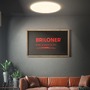Kruhová - BRILO 3835016 Rowny LED stropní svítidlo do koupelny, dálkový ovladač, stmívatelné, CCT ovladač, přímé a nepřímé osvětlení, kruhové 45 cm, bílé - BRILO - foto 8
