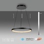 Kruhová - PN 2851-18 HOOP LED závěsné svítidlo černé nastavitelná výška paměťová funkce SimplyDim 3000K - PAUL NEUHAUS - foto 8