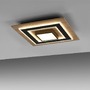 Hranatá - LD 14563-18 TOLA LED stropní svítidlo černé imitace dřeva s kovem nastavitelné vypínačem 3000K - JUST LIGHT - foto 8