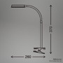 Stolní lampy s klipem - BRI 2195015 Plegg lampička s klipsem - 3,2W, 350lm, LED, nastavitelné, černá - BRILONER - foto 8
