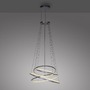 Kruhová - PN 2566-15 LED závěsné svítidlo PURE E-Flying Rings elektrické 2700-5000K šedá mystic - PAUL NEUHAUS - foto 8