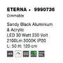 Dekorativní - NV 9990736 Závěsné svítidlo ETERNA černý hliník a akryl LED 30W 230V 3000K IP20 stmívatelné - NOVA LUCE - foto 8