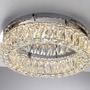 Dekorativní - LD 15204-17 LED lustr stropní svítidlo chrom s křišťalovými přívěsky 3-krokové-stmívač krokově stmívatelné 3000K - JUST LIGHT - foto 8
