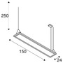 Vícečetná - LA 1007472 WORKLIGHT PRO 150 závěsné svítidlo, 150 cm, 4000 K, DALI, Touch, bílá - BIG WHITE (SLV) - foto 8