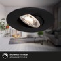 Kruhová - BRI 7602035 LED vestavné svítidlo 4,4 cm 3x 4,9W 480lm černá - BRILONER - foto 8