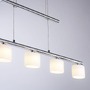 Podélná - PN 2209-55 HYDRA LED závěsné svítidlo, stříbrná barva, 5 ramenné, nastavitelná výška, nad jídelní stů 3000K - PAUL NEUHAUS - foto 8