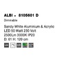 Kruhová - NV 8105601 D Závěsné svítidlo ALBI bílý hliník a akryl LED 50W 230V 3000K IP20 stmívatelné - NOVA LUCE - foto 8