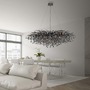 Dekorativní - PN 2031-18 závěsné svítidlo ICICLE černý lustr s křišťálovými přívěsky - PAUL NEUHAUS - foto 8