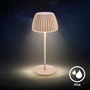 Stolní lampy dekorační - BRILO 7552011 Nabíjecí stolní lampa Riffle Mini - 20 cm, 1,5W, 150lm, bezdrátová, LED, stmívatelné, dotykový vypínač, béžová - BRILO - foto 8