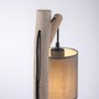 Stolní lampy dekorační - LD 15784-29 GREEN TRIB LED stolní lampa přírodní dřevo 1 ramenné látkové stínidlo venkovský design do interiéru - LEUCHTEN DIREKT / JUST LIGHT - foto 8