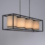Podélná - LD 15305-18 RAVEN LED závěsné svítidlo látkové stínidlo 4 ramenné černá jednoduchý design - LEUCHTEN DIREKT / JUST LIGHT - foto 8