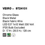 Kónická - NV 9724101 Závěsné svítidlo VEIRO chromové sklo / černý kov / černý kabel E27 1x12W 230V IP20 bez žárovky - NOVA LUCE - foto 8