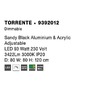 Kruhová - NV 9392012 Závěsné svítidlo TORRENTE černý hliník a akryl nastavitelné LED 93W 230V 3000K IP20 stmívatelné - NOVA LUCE - foto 8
