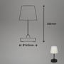Na stůl - BRILO 7032-415 LED venkovní stolní lampa s dotykovým vypínačem, pr.30 cm, LED modul, 3 W, 340 Lm, černá - BRILO - foto 8