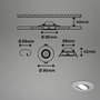 Kruhová - BRI 7597034 3ks sada LED vestavné svítidlo, 9 cm, 3x 4,9W, 480lm, matný chrom - BRILONER - foto 8