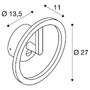 Nástěnná - LA 1007917 Q-RING nástěnné svítidlo, senzor, 3000 K, IP54, bílá - BIG WHITE (SLV) - foto 8