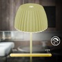 Stolní lampy dekorační - BRILO 7552019 Nabíjecí stolní lampa Riffle Mini - 20 cm, 1,5W, 150lm, bezdrátová, LED, stmívatelné, dotykový vypínač, zelená - BRILO - foto 8