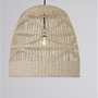 Kónická - NV 9586504 Závěsné svítidlo MARLO přírodní ratan černý kabel E27 1x12W 230V IP20 bez žárovky - NOVA LUCE - foto 8