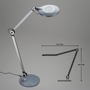 Stolní lampy pracovní - BRILO 7027-015 CCT LED stolní lampa na psací stůl, pr. 20 cm, 9 W, antracit - BRILO - foto 8
