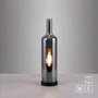 Stolní lampy dekorační - LD 14006-25 Stolní lampa BOTTLE, kouřová barva, tvar láhve, kouřové sklo, šňůrový vypínač - JUST LIGHT - foto 8
