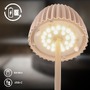 Stojací lampy - BRILO 1238011 nabíjecí stojanová lampa Riffle - 124 cm, 4,2W, 400lm, bezdrátová, LED, stmívatelná, dotykový vypínač, béžová - BRILO - foto 8