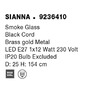 Stojací lampy - NV 9236410 Stojací lampa SIANNA kouřové sklo mosazný zlatý kov E27 1x12W 230V IP20 bez žárovky - NOVA LUCE - foto 8