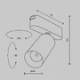 Lištové Magnetic Maytoni Radity - M TR103-1-12W4K-M-W Svítidlo pro kolejnicový systém Focus LED 4000K 12W studená bílá bílý hliník Radity - MAYTONI - foto 8
