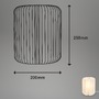 Stolní lampy dekorační - BRILO 7495016 Stolní lampa papír 25 cm 1x E14 max. 6 W bílé - BRILONER - foto 8