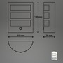 Nástěnná - BRI 3793014 LED nabíjecí nástěnné svítidlo, dotykový vypínač, 15 min. časovač, vč. USB-C kabelu - BRILONER - foto 8