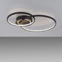 Kruhová - LD 14540-18 ASMINA LED stropní svítidlo černá otočné světelné kruhy samostatně vypínatelné 3000K - LEUCHTEN DIREKT / JUST LIGHT - foto 8
