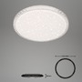 Kruhová - BRILO 3412-016 LED stropní svítidlo hvězdné nebe, pr. 39 cm, 24 W, bílé - BRILO - foto 8