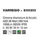 Kruhová - NV 8101203 Stropní svítidlo VIAREGGIO chromovaný hliník a akryl LED 28W 230V 3000K IP20 - NOVA LUCE - foto 8